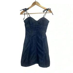 Guess Vintage 100% Cotton Denim Mini Dress Medium